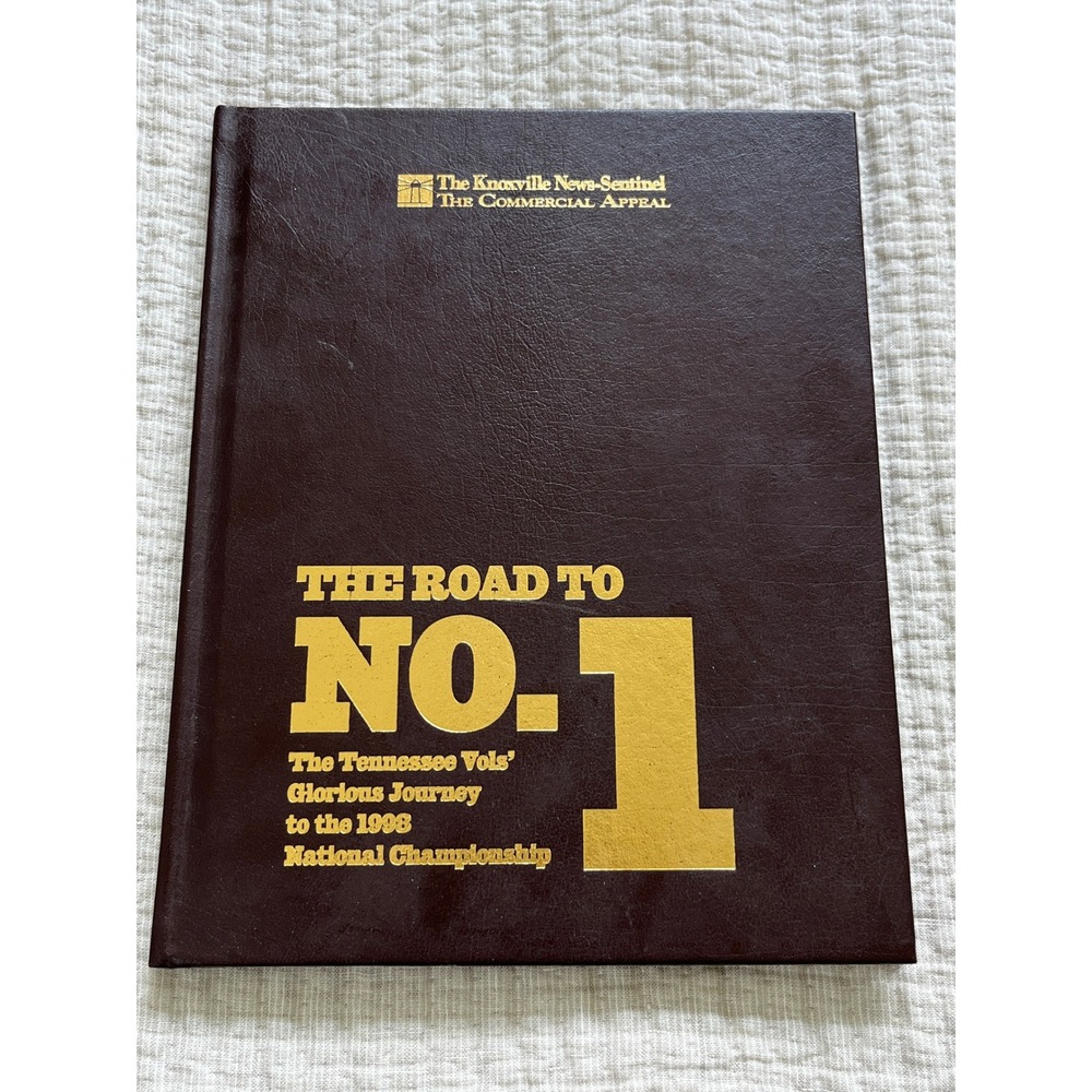 Signed Tennessee Vols 1998 National Championship Book Fulmer & Peerless Price
